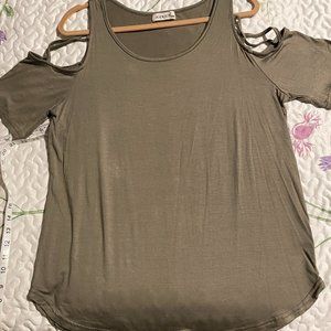 Women's iGENJUN cold shoulder top